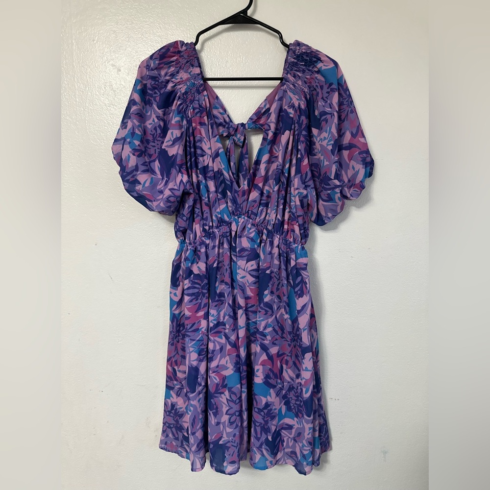 Flying Tomato purple Floral Dress